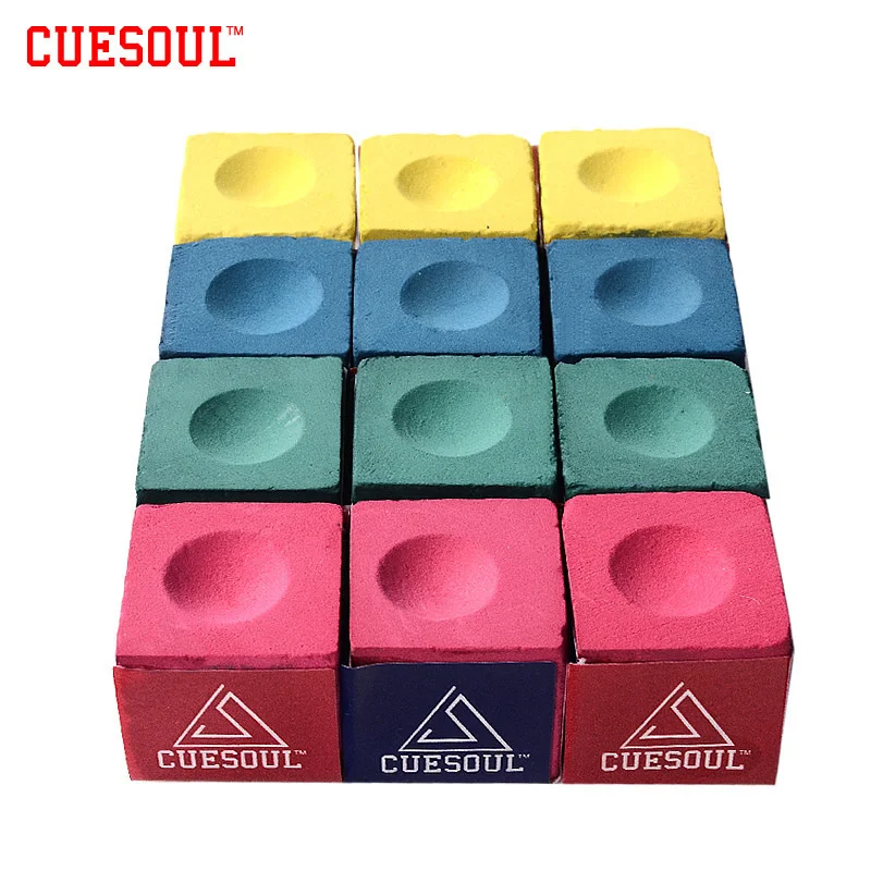 Cuesoul 3pcs/set Snooker Billiard Chalk Pool Cue Chalk Oil Dry Billiard