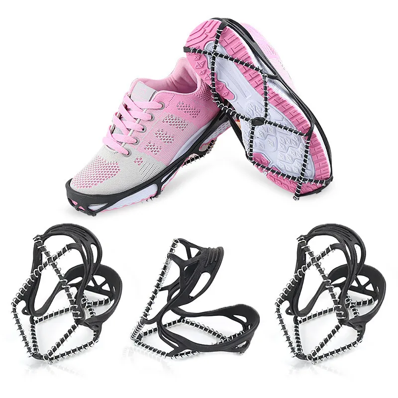 

Outdoor Spring Ice Gripper Anti Slip Snow Shoes Safety Boots For Walking Hiking On Snow Ice Gripper Climbing Hiking Ice Gripper