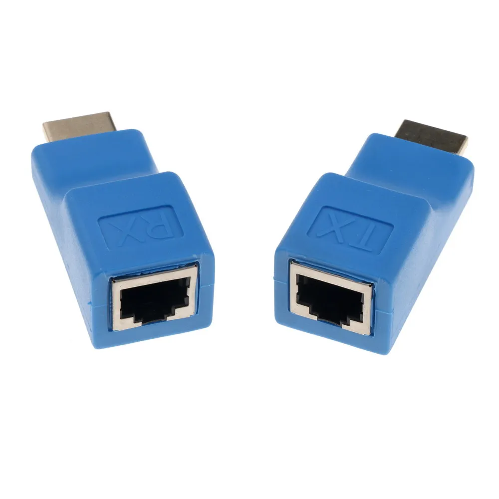 KEBIDU 1 пара HDMI Сетевой удлинитель 4 к Мини RJ45 порты до 30 м HDMI Расширение более CAT-5E/6 UTP LAN Ethernet кабель конвертер