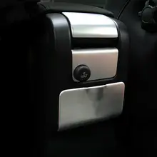 Автомобильный Стайлинг консоль подлокотник коробка декоративная крышка Задняя пепельница панель накладка для Volvo XC60 S60 V60 внутренняя нержавеющая сталь наклейка