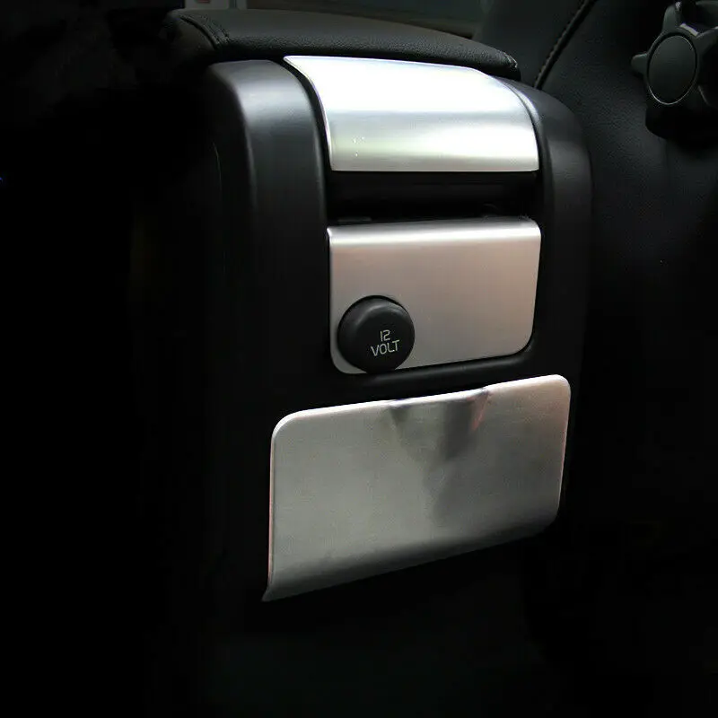 

Car Styling Console Armrest Box Decorative Cover Rear Ashtray Panel Trim For Volvo XC60 S60 V60 Interior Stainless Steel Sticker