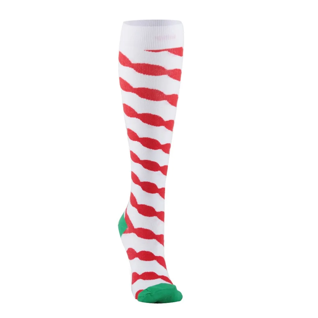 Merry Christmas унисекс Compressio носки с принтом зимние женские мужские ковровые носки подарок для пары вечерние Calcetines de invierno#2