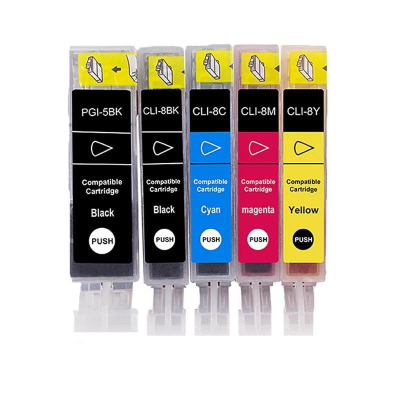 15PCS Compatible Ink Cartridges PGI-5 CLI-8 PGI5 CLI8 for Canon PIXMA iP4200 iP4300 iP4500 MP500 iP5200 MP530 MP600 MP610 MP800 