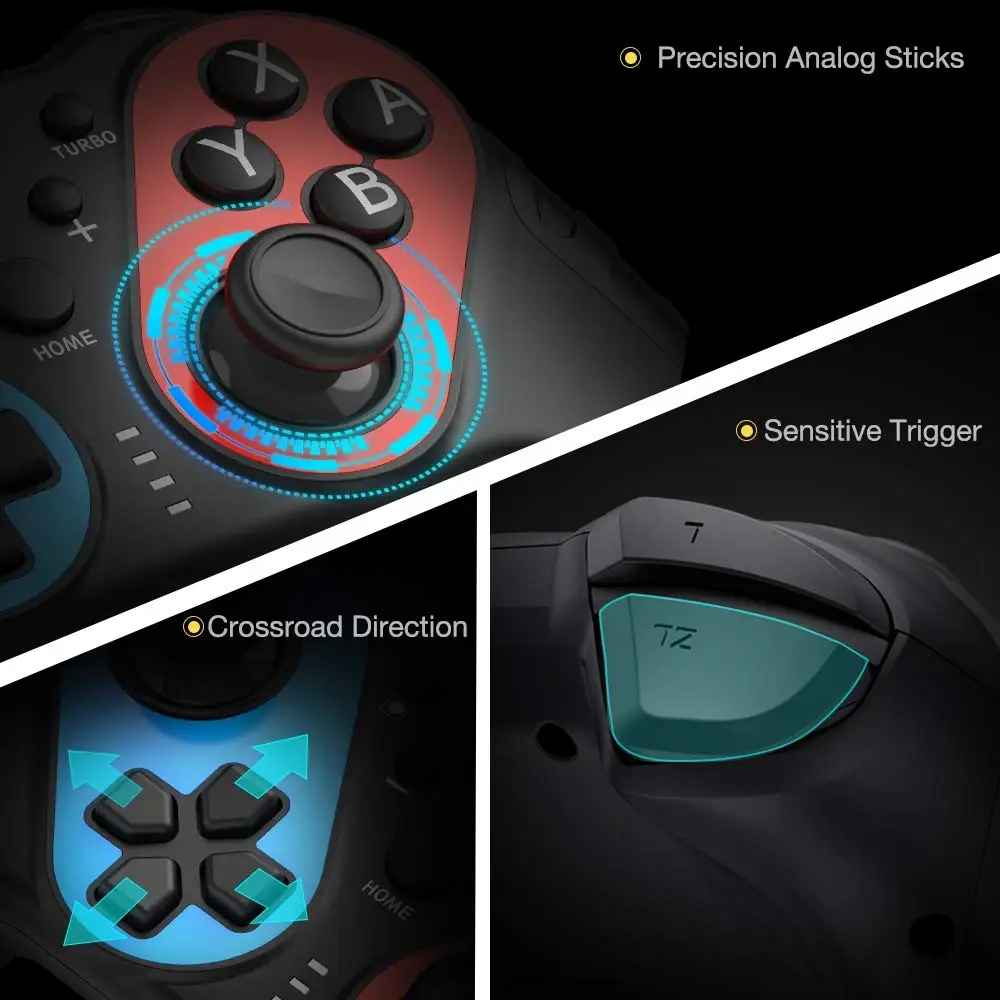 Для Switch Pro беспроводной проводной контроллер Bluetooth геймпад с функцией NFC для nintendo Switch видеоигр