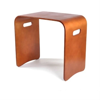 

Fashion creative simple makeup stool home black solid wood stool stack bed table stool simple shoe bench