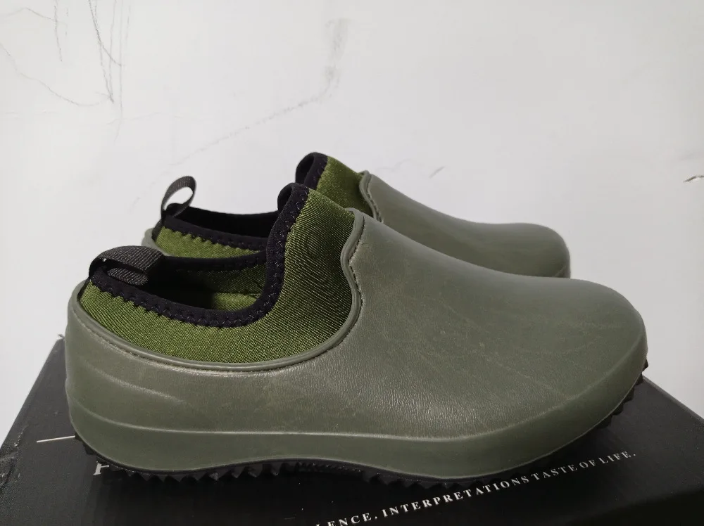 Women Waterproof Garden Shoes Men's Outdoor Work Rain Boot Short Rubber Rain Boots Men Bot Garden Fishing Boots Plus Size 35-49 (3)