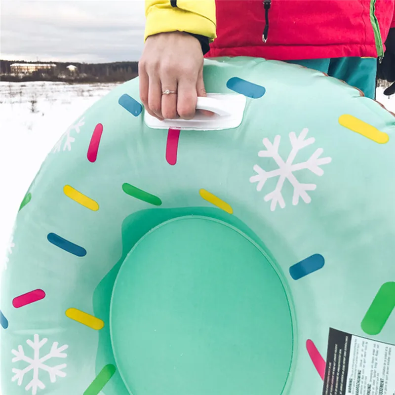 Лыжный Спорт Pad, надувные лодки, долговечная шина для катания на сноуборде Санки ручка дизайн подходит для детей и взрослых
