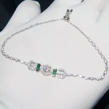 Реальные 925 пробы серебряный шарм Муассанит красный браслет с драгоценным камнем Романтический камень геометрический браслет для пары Монако, ювелирные изделия