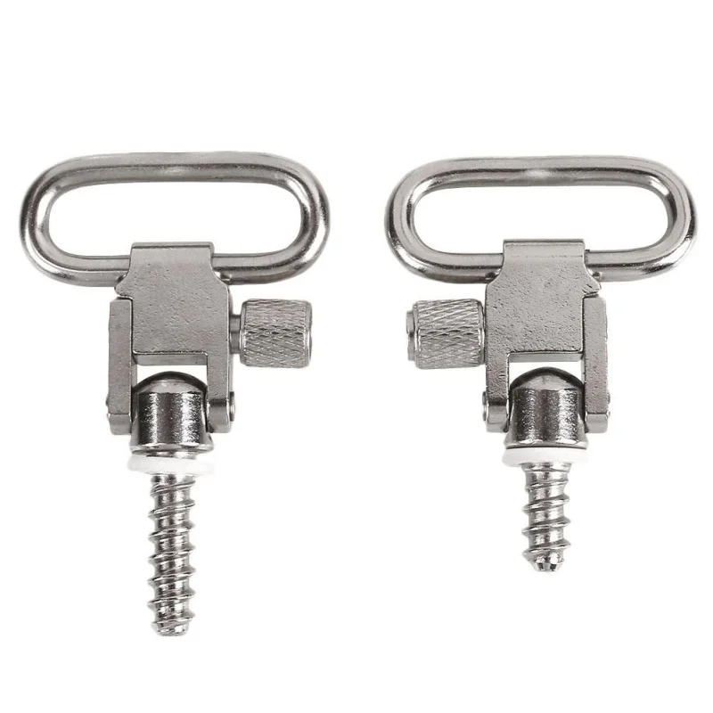 1pair Steel Metal Strap Quick Detach Sling Swivels Stud 1 '' Hunting Accessories Kit For Rifle Hunting Rifle W / Sling Screws