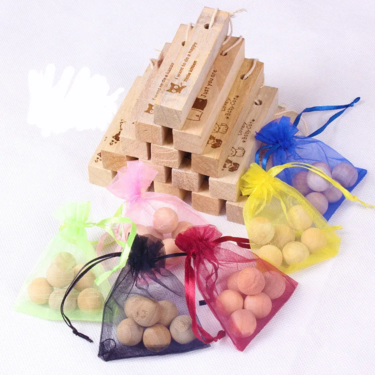 

57pcs Set Camphor Wood Wardrobe Pest Control Mothballs Moth Repellent Prevent Mildew Moisture Proof Deworming Fragrant Wood Ball