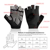 Coolfit Breathable Fitness Gloves Weight Lifting For Heavy Exercise Sport Gym Gloves Women Body Building Non-Slip Half Finger 6