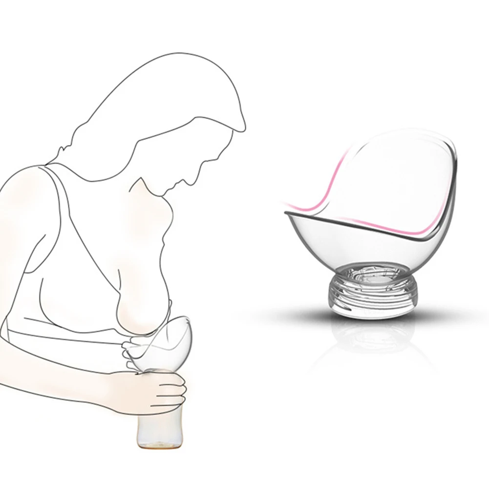 Младенческая прозрачная молочная бутылочка Эргономичный ручной молокоотсос для кормления ребенка пищевое кормление грудью противоскользящая всасывающая соска PP