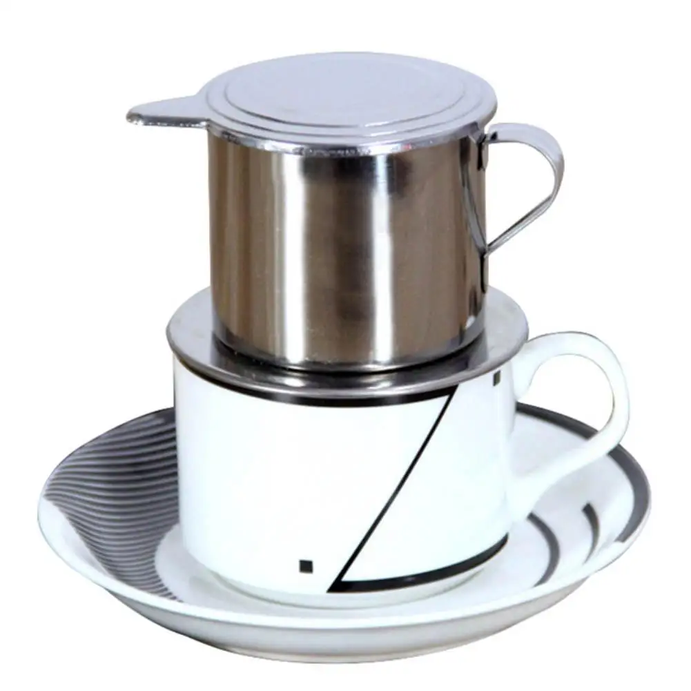 

50/100ml Vietnam Style Stainless Steel Coffee Office Home Drip Filter Maker Pot Infuse Cup