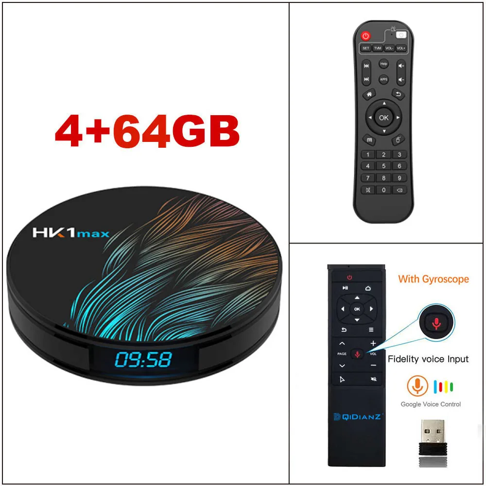 4G64G VOICE CONTROL DQiDianZ 5 шт./лот Android 9,0 HK1 MAX Smart tv Box 2,4G/5G Wifi RK3318 Четырехъядерный 4K HD мини ТВ приставка BT 4,0 HK1MAX ТВ приставка - Цвет: 4G64G VOICE CONTROL