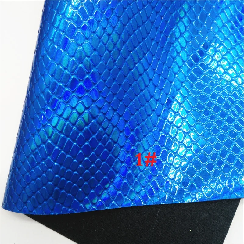 1 Glitterwishcome 21X29 см A4 Размер Переливающаяся искусственная кожа ткань, змеиная Синтетическая кожа ткань листы, винил для бантов, GM503A - Цвет: 1