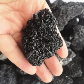 

Natural needle-like Black Tourmaline Crystal Rough Stone Rock Mineral Specimen Healing Stone Home Decoration 1KG