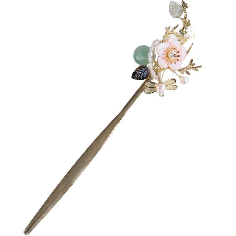 Китайский Hanfu тиара Kanzashi волос палка женские аксессуары для волос набор заколок для волос ювелирные изделия ручной работы украшения для волос Косплей