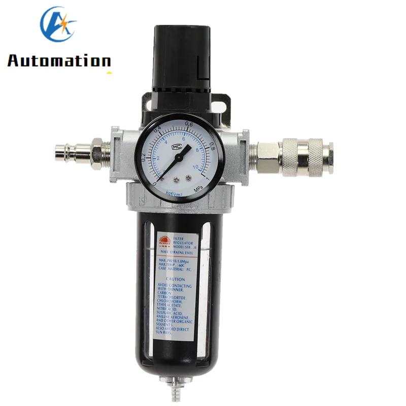 1/4'' Moisture Air Filter Water Trap Pressure Regulator Compressor New 