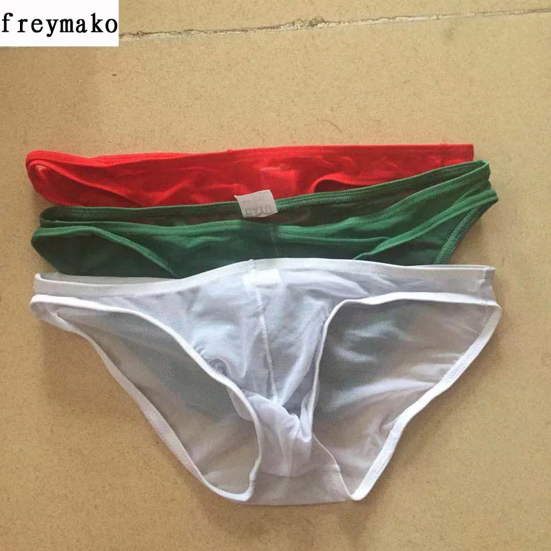 Сетчатое нижнее белье для мужчин прозрачные трусы геев Мужской бандаж