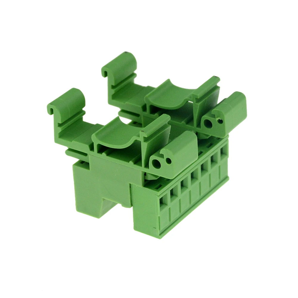 Wire Connectors Din Rail Terminal Block Din Rail 1set 2EDG-UKR-5.08mm Rail Type Solderless Wire Terminal Connector Row Butt Joint Mounting 35mm Rail Terminal Block Butt 2P 4P 10
