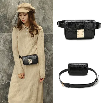 

New Women's Pocket 2020 New Summer Crocodile Messenger Bag Fashion All-match Casual Running Bag Fashion Ins Chest Bag