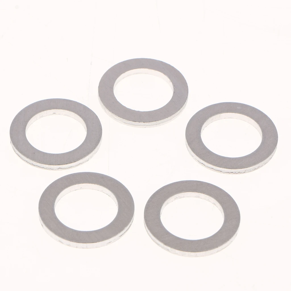 10Pcs Aluminum Oil Drain Plug Crush Washers Gaskets M14 for Honda Acura