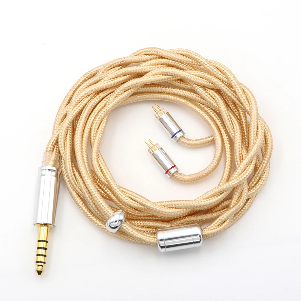 4.4mm 2PIN Linsoul LSC08 6N OCC монокристаллический медный HiFi кабель для наушников 2pin MMCX - Цвет: 4.4mm 2PIN