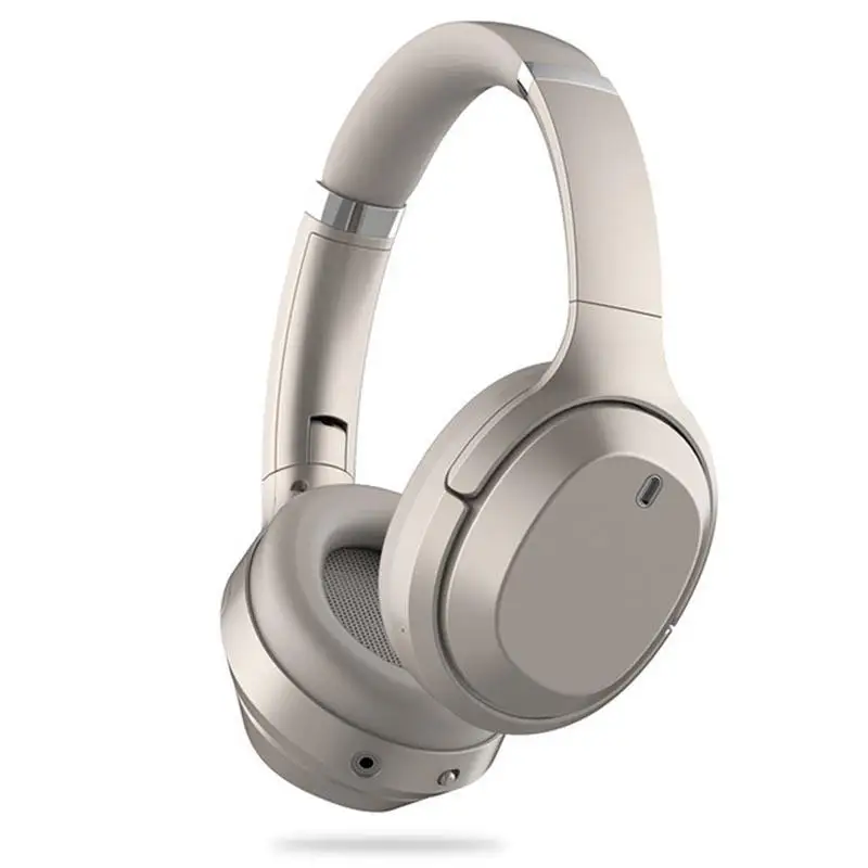 ANC8 активные шумоподавления беспроводные наушники Bluetooth гарнитура с супер HiFi глубокий бас 20H для путешествий работы - Цвет: Золотой