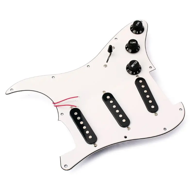 Prewired накладка SSS с одной катушки ЗВУКОСНИМАТЕЛИ ДЛЯ электрогитара Strat