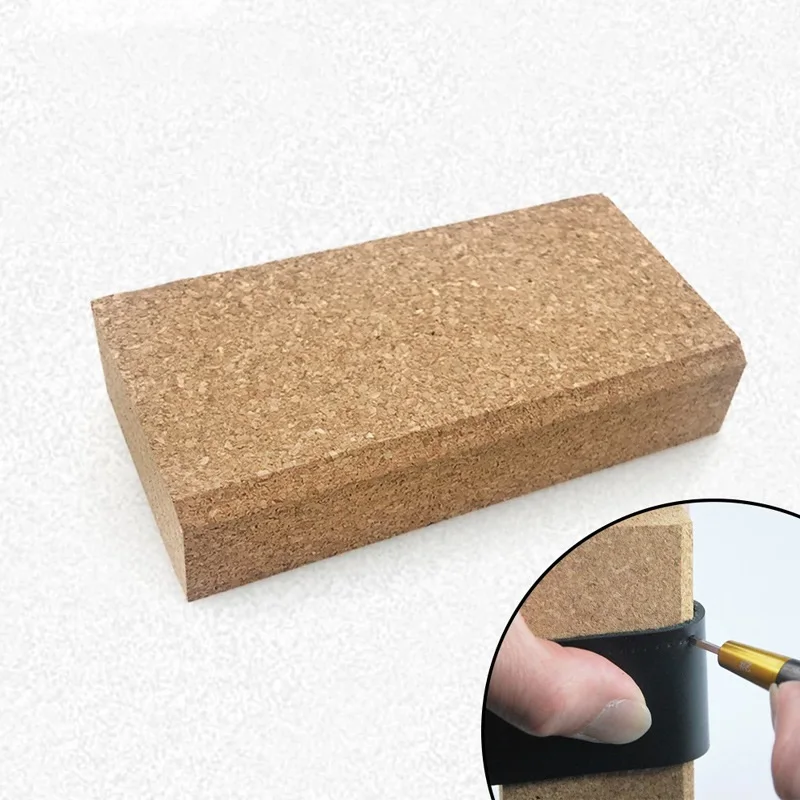 Handmade DIY Leather Tools Mini Wall Thick Cork Board Premium Cork Tiles  Through-hole Cork Mat Anti-sticking Hand Pad Cork Pin