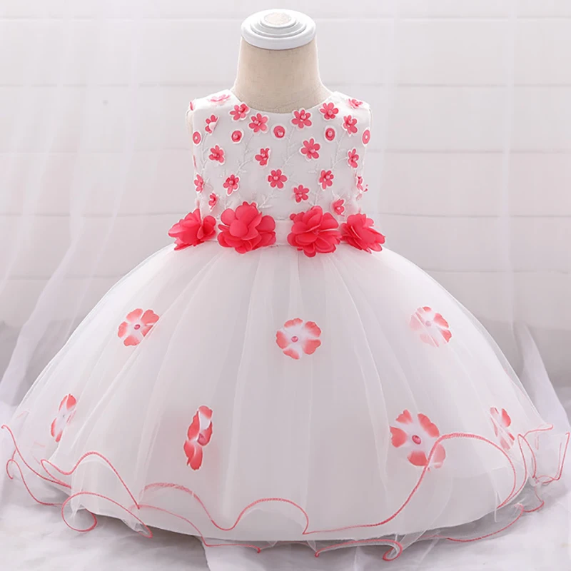 Г. Платье для маленьких девочек 3, 6, 9, 12, 18, 24 месяцев, праздничные Платья с цветочным рисунком для малышей Костюм принцессы с принтом платье для дня рождения для малышей B6K2A