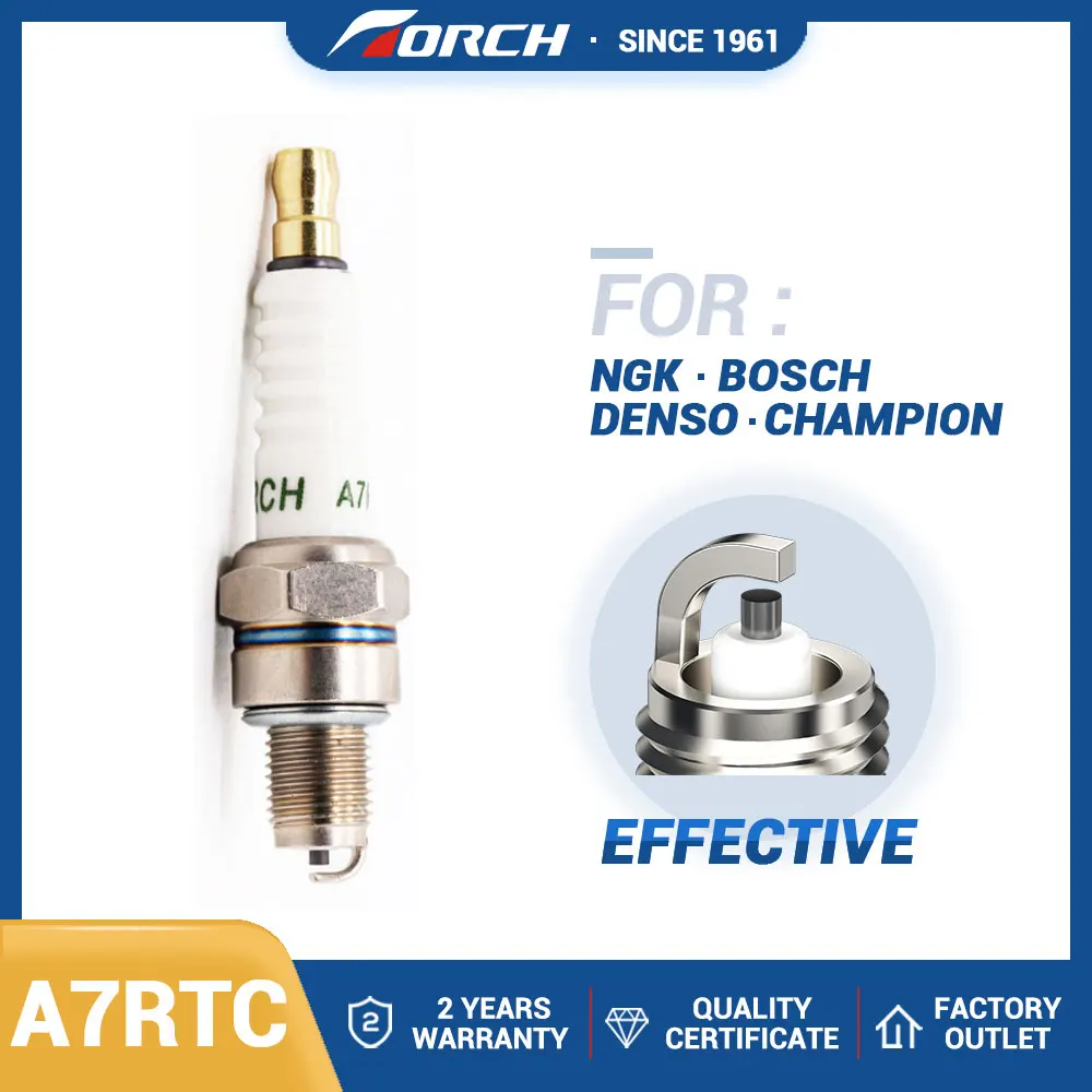 A7RTC-Spark-Plug-CR7HSA-for-4549-TORCH-A7TC-GY6-50cc-70cc-90cc-100cc ...