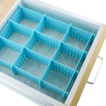 

Plastic drawer divider DIY grid divider household storage storage box underwear socks grid sorting grid free combination
