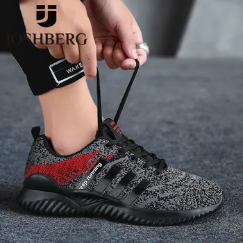 

JOSHBERG Luxury Brand Breathable Street Style Light Mens Trainers Non-Slip Men Shoe Streetwear Men Sneakers Tennis Masculino