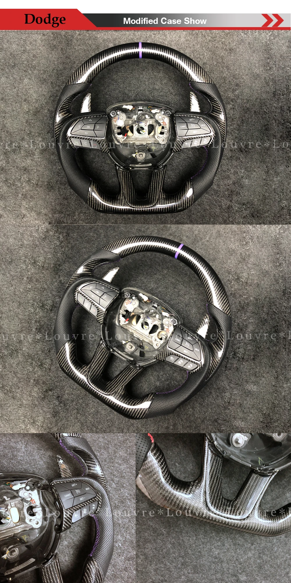 Настоящее углеродное Автомобильное рулевое колесо для Dodge charger углеродное волокно на заказ рулевое колесо