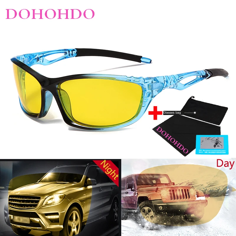 Night Vision Glasses Night Vision Sunglasses Driving Sunglasses DOHOHDO New for Driving Men Women Car Driver