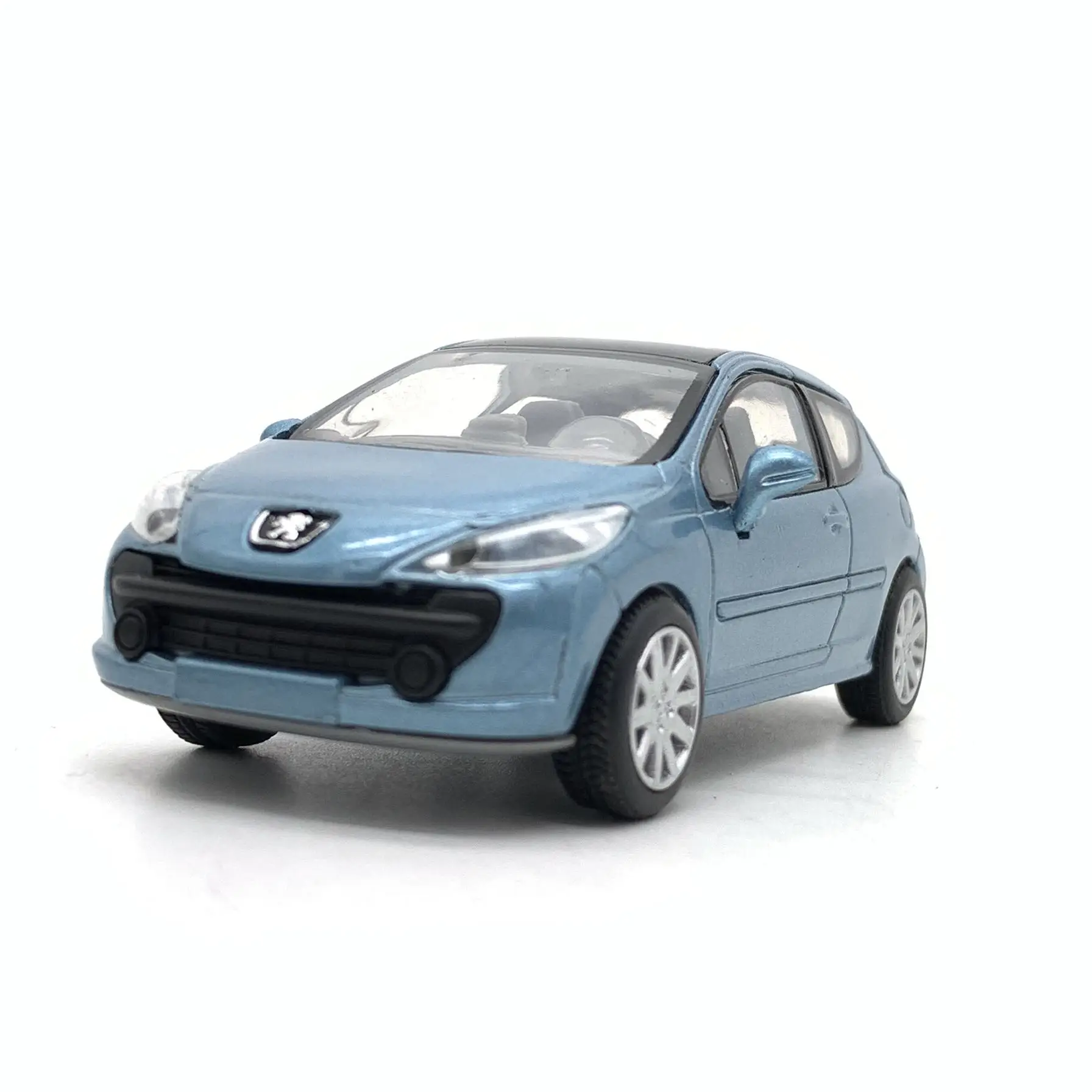 1:43 литая под давлением модель автомобиля для peugeot 207 длиной около 9 см - Цвет: Синий
