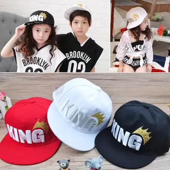 

Children Boys Baby King Letter Crown Sport Baseball Cap Snapback Brimmed