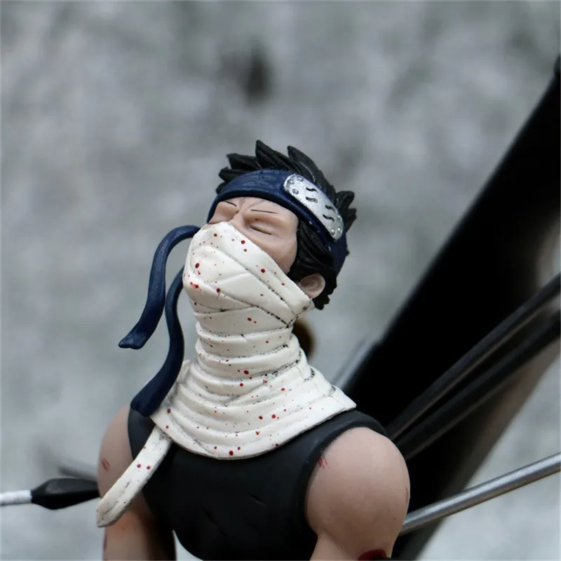 Аниме Наруто Momochi Zabuza Ghost Cut Broadsword Tears Ending Ver. ПВХ фигурка Какаши боец Коллекция Модель подарок 19 см