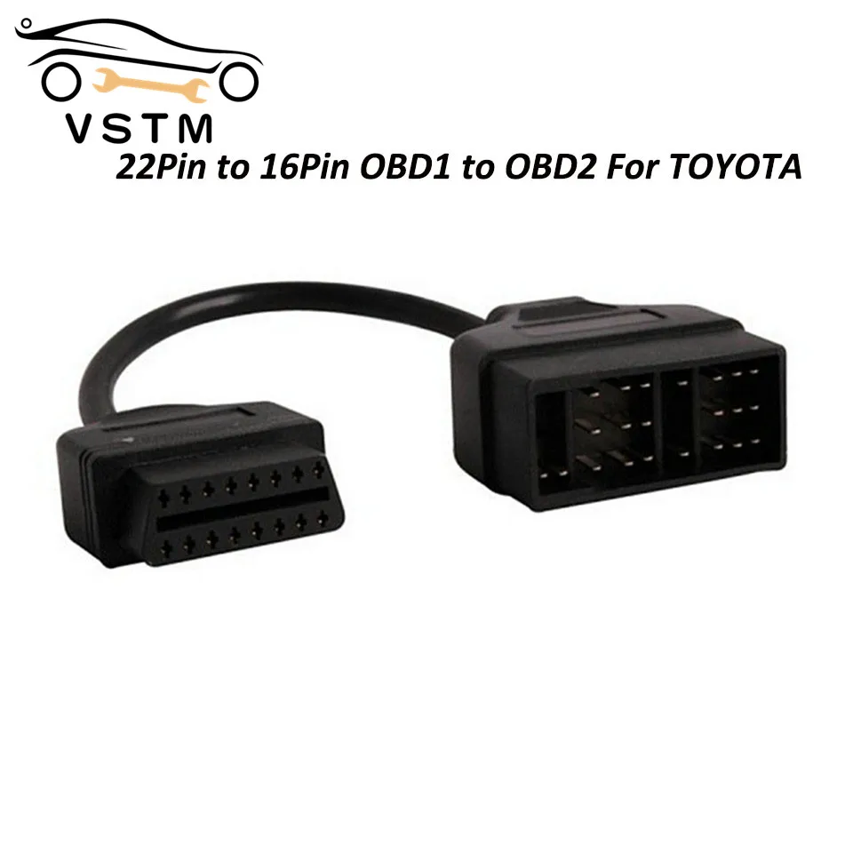 2021 A Legjobb Minőség A*Yo-Ta 22 Tűhöz És 16 Tűs Obd2 Diagnosztikai Adapter Kábel 22Pin-Tól 16 Pontos Obd-Ig Az Obd2 Csatlakozás Kábel Cnp-Hez