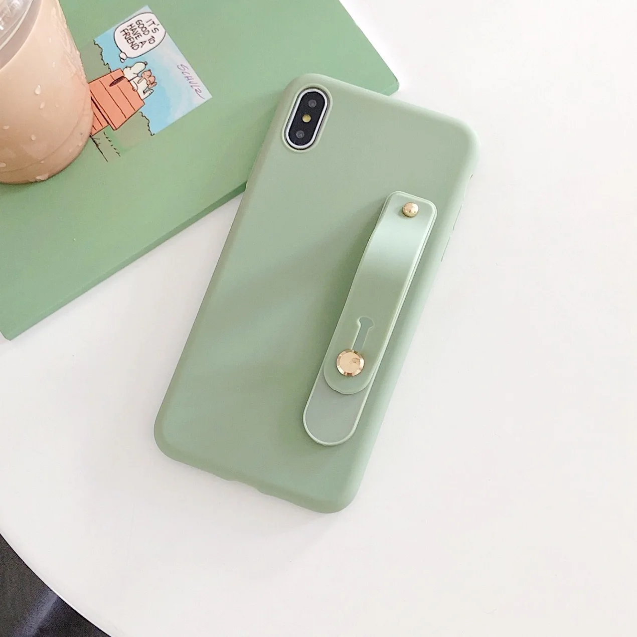 Простой матовый чехол подставка для телефона Motorola Moto G7 power G6 Plus G5S G5 E5 Play E4 + X4 C