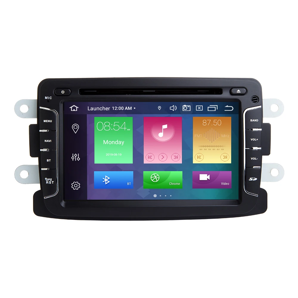 1 din android 9,0 автомобильный радио мультимедиа для Dacia Lodgy Logan, Duster Sandero Renault Captur/Lada/Xray DVD gps навигация DSP 4GB