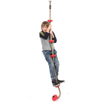 

Kids Climbing Rope Safety Outdoor Swing Play Fun Fitness Hanging Disc Rope Climbing for Kids Sport