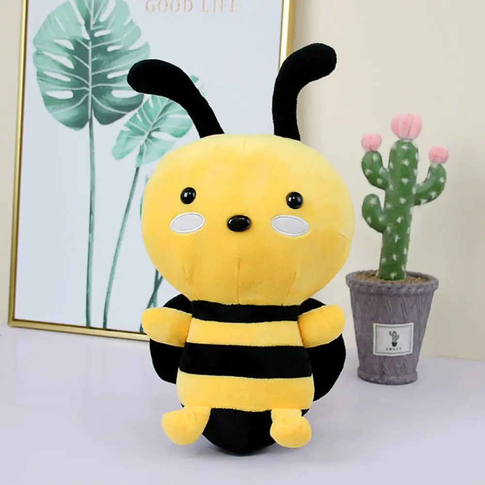 

Cartoon Bee Animal Plush Stuffed Huggable Doll Pillow Cushion Bedtime Kids Toy