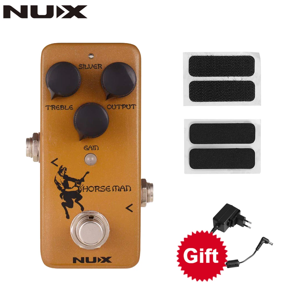 

NUX NOD-1 Horseman Overdrive Pedal for Electric Guitar Effect 2 Working Modes True Buffer Bypass with Free Gift Pedal Adapter