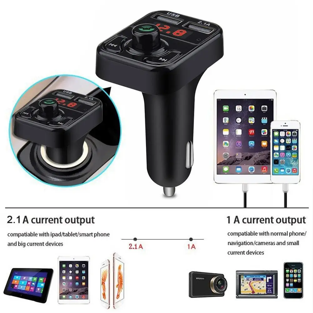 V3.0 + EDRFMtransmitter модулятор устанавливаемый на транспортном средстве Bluetoothhands free kit