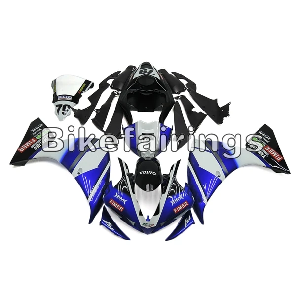 As Picture Shown Капот для Yamaha 2009 2010 2011 09 10 11 YZF1000 R1 корпуса КОРПУСА рабочие Чехлы корпуса пластиковые панели синие стерилигарды обтекатели - Цвет: As Picture Shown