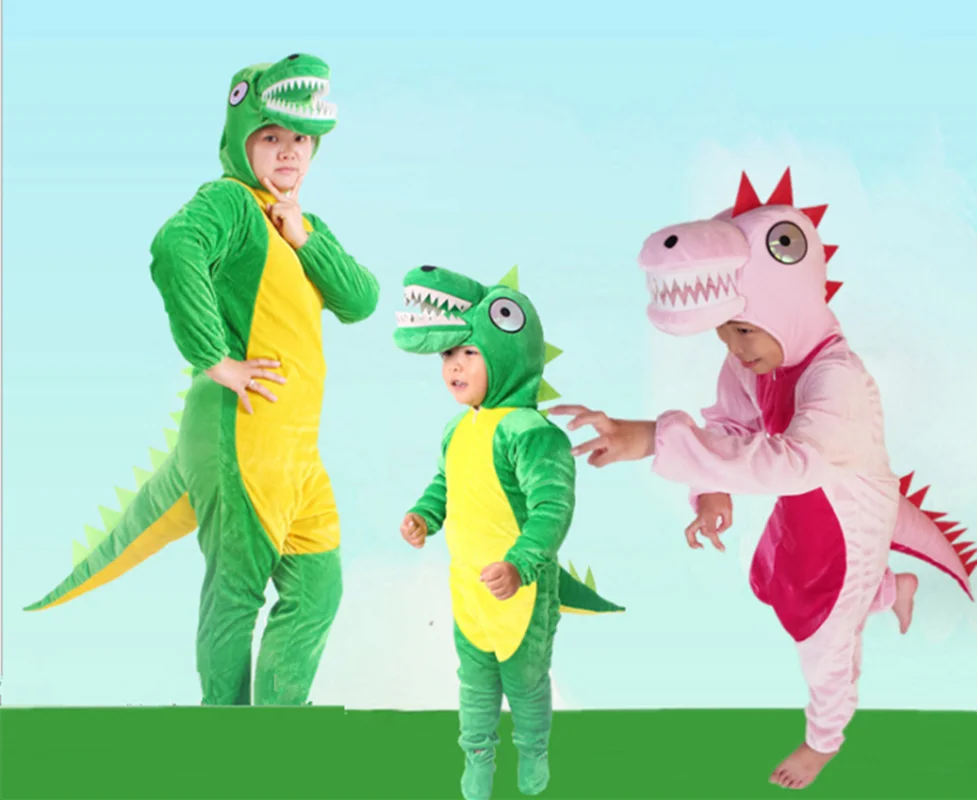 

Christmas Children Cute Cartoon Animal Tyrannosaurus Dinosaur Costume Cosplay Party Game Children's Game Kids Gift Costume