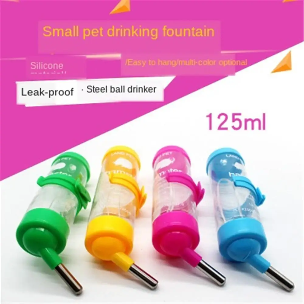 Пластиковая поилка для домашних животных кошек хомяка питьевая бутылка