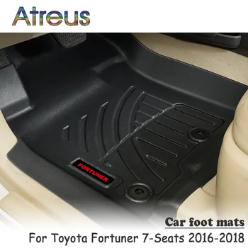 

Atreus NEW 1Set TPE Car Floor Foot Mat For Toyota Fortuner 7-Seats 2016 2017 2018 Anti-slip Waterproof Carpet Accessories